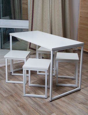 Обідній стіл та стільці в стилі лофт Yanloft LT17 LT17 фото