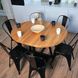 Роздвижний обідній стіл в стилі лофт з дубовою стільницею Yanloft LT09 LT09 фото 7